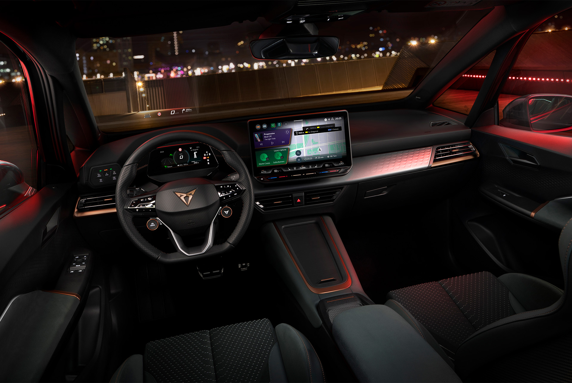  Design del volante della nuova CUPRA Born 2024